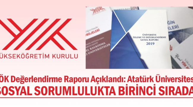 YÖK Değerlendirme Raporu Açıklandı: Atatürk Üniversitesi Sosyal Sorumluluk Projeleri Kategorisinde Türkiye Birincisi Oldu