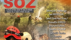 Şehri Söz adlı Aktüel Sanat ve Analiz Dergisinin 3. sayısı çıktı. 