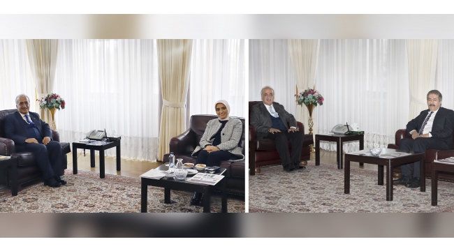 Milletvekili Taşkesenlioğlu ile MKYK Üyesi Fırat'tan Rektör Çomaklı'ya Tebrik Ziyareti