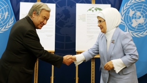 Emine Erdoğan ve BM Genel Sekreteri Guterres "Sıfır Atık Projesi" için iyi niyet beyanı imzaladı 