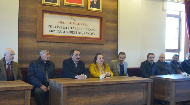 Canan Uçar'dan Türkiye Muhtarlar Derneği Erzurum Şubesine ziyaret