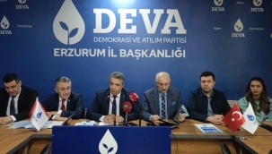 DEVA Partisi Erzurum'da Aday Tanıtım Toplantısı Yapıldı