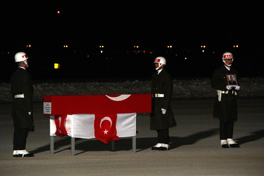 Afrin şehidinin cenazesi memleketi Erzurum'a getirildi