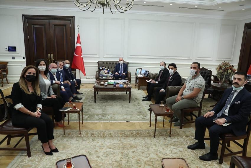 TPF Heyeti İçişleri Bakanı Süleyman Soylu'yu Ziyaret Etti