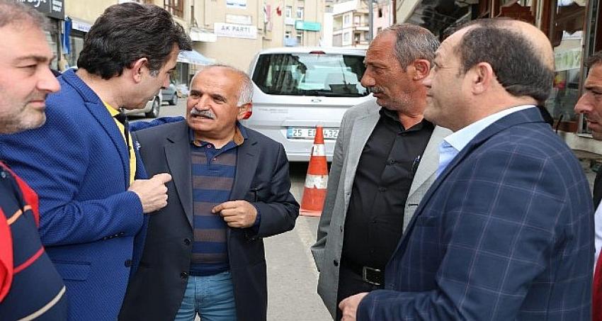 MHP İl Başkanı Karataş'tan İspir Belediye Başkanı Coşkun'a ziyaret