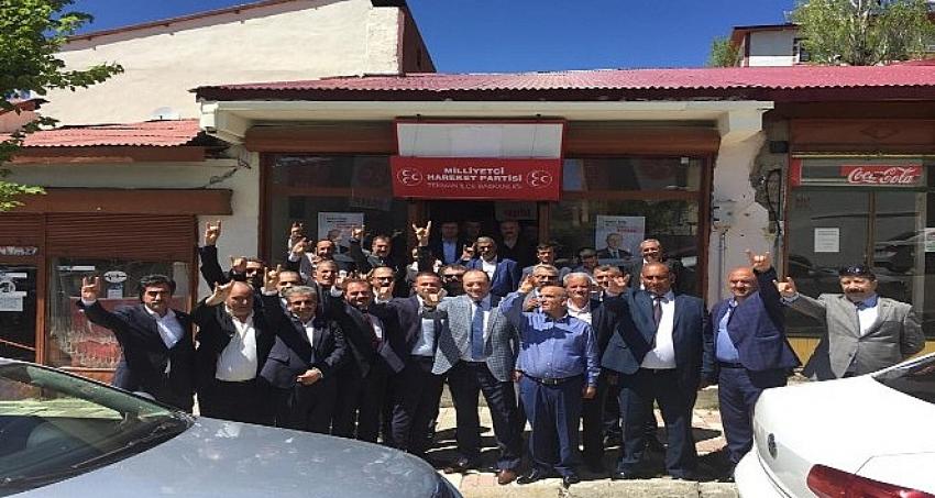 MHP Tekman ilçe teşkilatı 19 yıl aradan sonra görkemli bir törenle açıldı