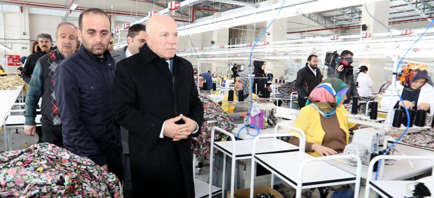 Başkan Sekmen Tekstilkent'i Gezdi