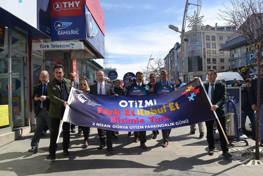 Erzurum'da 2 Nisan Dünya Otizm Farkındalık Günü etkinliği