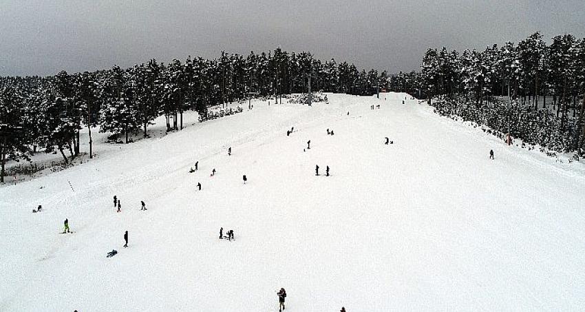 Cıbıltepe kayakseverlerle dolup taştı