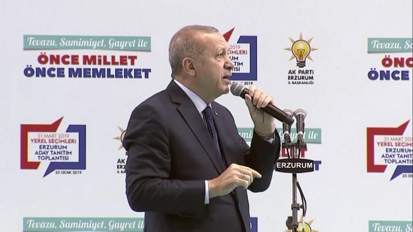Cumhurbaşkanı Erdoğan ; Erzurum adaylarını tanıttı