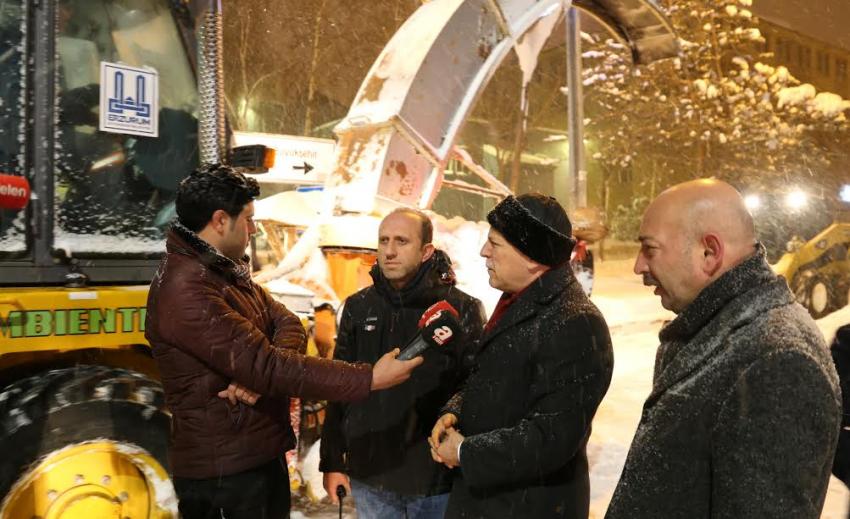 KARLA MÜCADELEDE GECE MESAİSİ