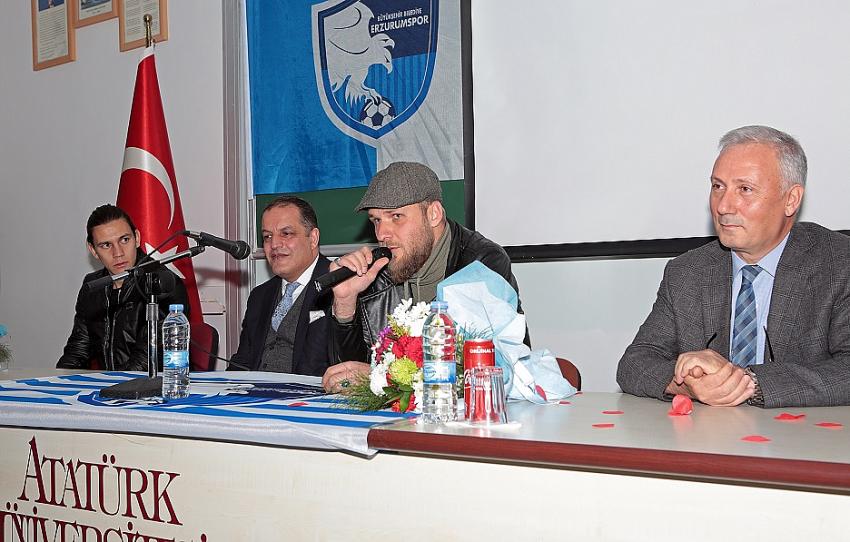 BB Erzurumsporlu Futbolcular Erzurum MYO'da Öğrencilerle Buluştu