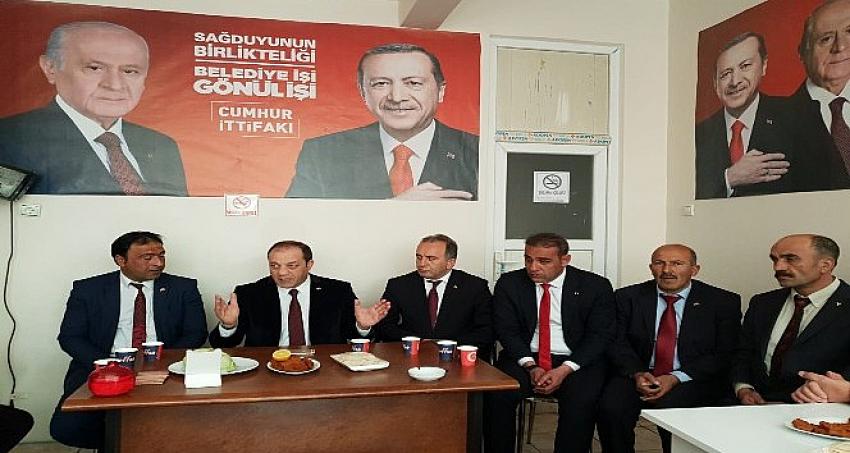 MHP Erzurum İl Başkanı Karataş seçim çalışmalarına devam ediyor