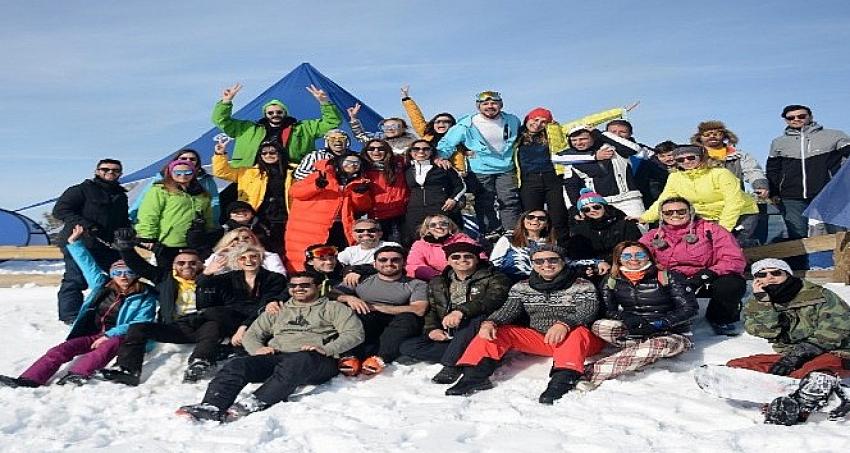 Palandöken'den yıldızlar geçti