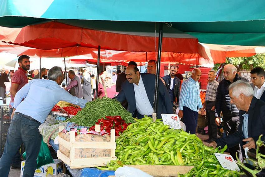 Başkan Orhan Pazar Esnafını Ziyaret Etti